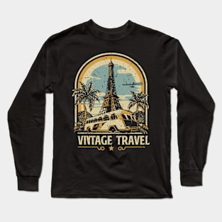 Vintage Travel: Paris Long Sleeve T-Shirt